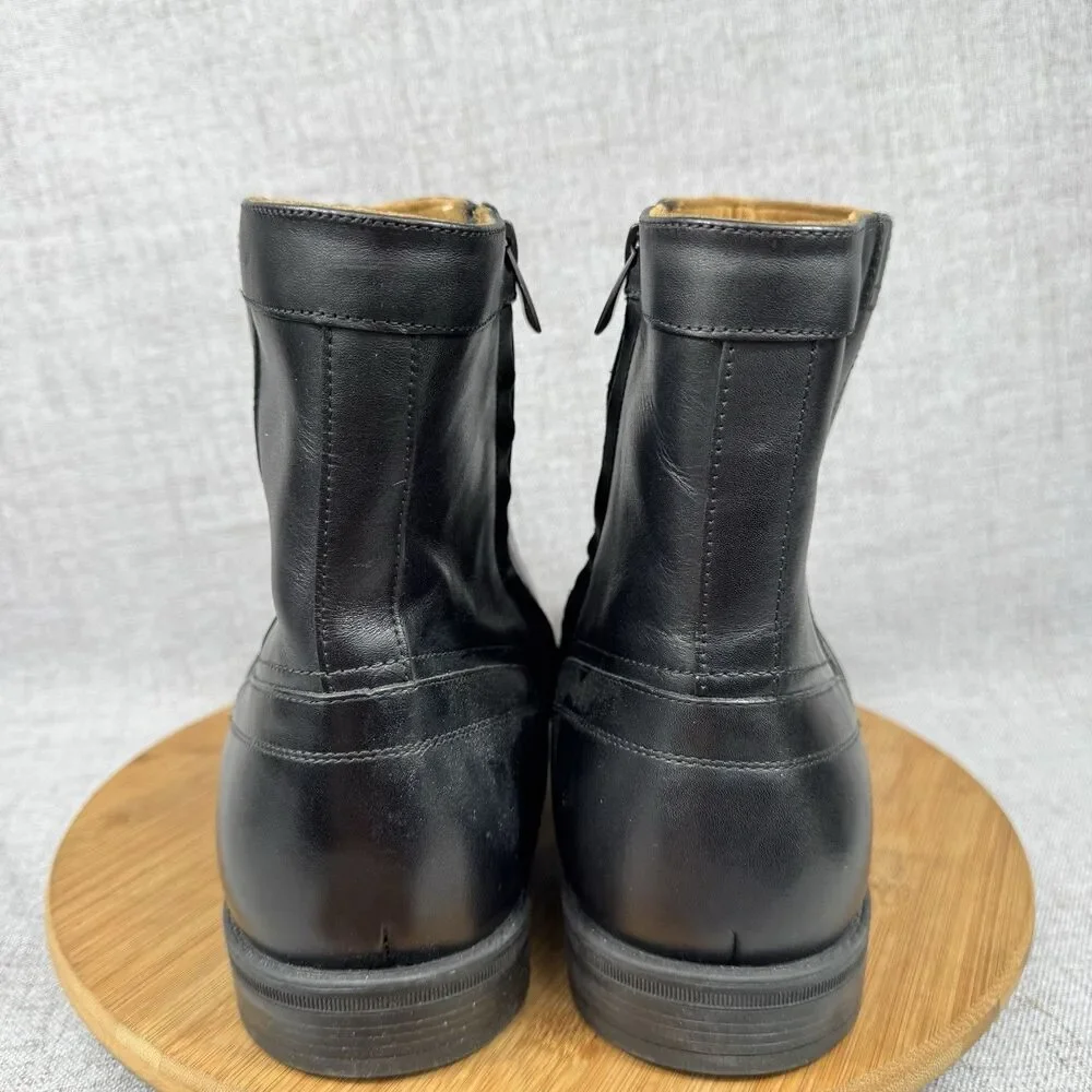 Florsheim Midtown Plain Toe Boots Men's Size 14 EEE Leather Side Zip